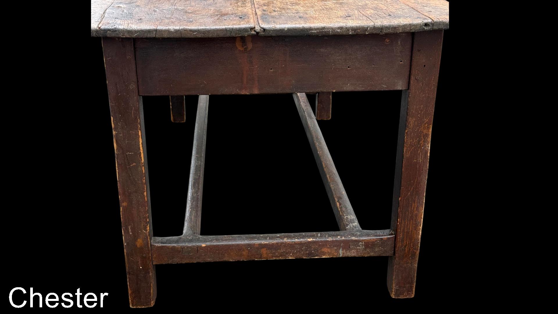 Table avec doubles traverses